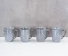 Steingut Becher 4er Set 300ml Tasse Grau Kaffeetasse Modern Produktbild-Vorschau 2
