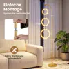 COSTWAY Lampada da terra a LED a 3 luci, 180 cm, con 3 Anteprima dell’immagine prodotto 8