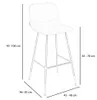Bronx71 Barhocker Leder Mikky 65 - 78 cm anthrazit Produktbild-Vorschau 19