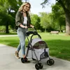 Hundebuggy Faltbar Jogger Katzenbuggy mit Netzfenstern Produktbild-Vorschau 5
