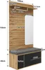 Merax Garderobenset mit Spiegel, Kompaktgarderobe mit Produktbild-Vorschau 4