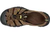 Top-down view of a brown sandal. Produktbild-Vorschau