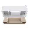 A disassembled view of a self-cleaning cat litter box, showing the top and bottom components separately against a white background. Podgląd zdjęcia produktu