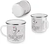 Mr. & Mrs. Panda Emaille Becher Koch Helden - Grau Pastell Produktbild-Vorschau 4