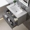 80 cm Badmöbel-Set Unterschrank mit Keramik waschtisch 2 Produktbild-Vorschau 2