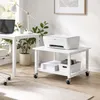 Relaxdays printertafel met wielen, 2 niveaus, hoogte x Productafbeelding-voorbeeld 2