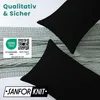 Seitenschläferkissen mit Bezug 40x145 cm Schwarz  - %100 Produktbild-Vorschau 9