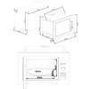Four à micro-ondes CONTINENTAL EDISON CEMO25GEB2, 25L, Voir les images du produit 7