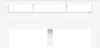 vidaXL LED-Kopfteil Weiß 220x18,5x103,5 cm Holzwerkstoff Produktbild-Vorschau 5