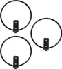 Three black metal plant pot holders are arranged in a triangular formation against a white background. Náhľad obrázku produktu