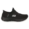 A black Skechers Slip-Ins shoe is shown from the side against a white background. Voir les images du produit