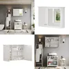 Szafka z lustrem w łazience Vicco Riad Biały 68 x 48 cm z 2 Podgląd zdjęcia produktu 8