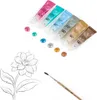 PINTURAS ACRÍLICAS METÁLICAS EN TUBOS, 12 COLORES, 12 ml, Vista previa de la imagen del producto 4