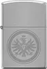Original Zippo Sturmfeuerzeug chrom matt mit Eintracht Produktbild-Vorschau 1