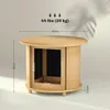 Stolik kawowy HOMCOM z bambusa z ukrytym schowkiem i Podgląd zdjęcia produktu 3