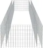 vidaXL Gabbione letto rialzato Acciaio zincato 450×90×50 cm Anteprima dell’immagine prodotto 5