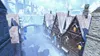 A snowy, fantasy-themed town with medieval-style buildings and a castle in the background. Produktbild-Vorschau