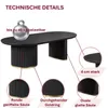 HOOZ® Couchtisch Set Oval Modern – 130x70 cm  – 4 cm Produktbild-Vorschau 6
