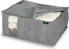 2x Aufbewahrungstasche für Bettdecken Grau 55x45x25 cm mit Produktbild-Vorschau 2