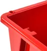 Close-up view of the corner of a red plastic storage box. Náhled obrázku produktu