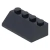 A single black LEGO brick with a sloped top and four studs. Anteprima dell’immagine prodotto