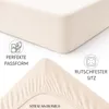 Strauss Home® Premium Spannbettlaken – 160 g/m² Gekämmte Produktbild-Vorschau 4