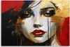 Feeby - Leinwand Bilder - Frau Gesicht Abstraktion - 30x20 Produktbild-Vorschau 3