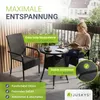 Juskys Polyrattan Gartenstühle Yoro 4er Set - mit Armlehnen Produktbild-Vorschau 3
