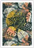 Poster - Poster ohne Rahmen - Blätter modern bunt - 70x100 Produktbild-Vorschau 1
