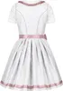 Steigenhöfer Vicky Dirndl Set Metall Herz Grau/Rosa 40 Produktbild-Vorschau 3