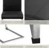 Collage of close-up shots of a black chair, highlighting its features and materials. Produktbild-Vorschau