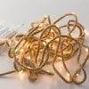 Sznur Jutowy Girlanda Świetlna Lampki Na Baterie 50 Led - Podgląd zdjęcia produktu 4