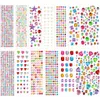 4234 Glitzersteine selbstklebend, 13 Blatt, mehrfarbig Anteprima dell’immagine prodotto