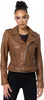 Tazzio Damen Lederjacke F508 (Cognac, XL) Produktbild-Vorschau 1