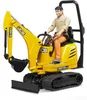 Mikrokoparka Bruder JCB 8010 CTS i robotnik budowlany Podgląd zdjęcia produktu 8