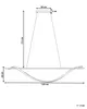 BELIANI Lampa wisząca czarna aluminium zintegrowane Podgląd zdjęcia produktu 3
