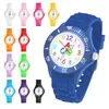 Bunte Silikonuhr Kinder Armbanduhr Schüler Schulanfang Produktbild-Vorschau 3