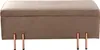 Cassapanca 'Dals' in velluto gambe in metallo 100 x 40 x 42 Anteprima dell’immagine prodotto 5