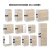 A collage of different kitchen cabinet modules with labels. Produktbild-Vorschau