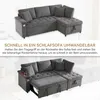okwish Modernes Klappsofa L-Schlafsofa ausziehbar,Relaxsofa Produktbild-Vorschau 5