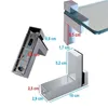 HOOZ 2er Set Regalboden Halterung Chrom 10 cm Produktbild-Vorschau 2
