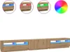 vidaXL TV-Schrank mit LED-Leuchten Artisan-Eiche 300x35x40 Produktbild-Vorschau 1