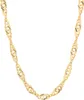 Goldkette Singapurkette Länge 45cm - Breite 2,9mm - 333-8 Produktbild-Vorschau 3