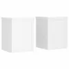 vidaXL Support pour plantes 2 pcs. Blanc 15x15x20 cm Bois Voir les images du produit 1