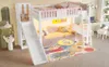 okwish  Hochbett,90x200cm,Kinderbett,  Einzelbett mit Produktbild-Vorschau 4