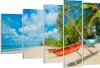 Bild auf Leinwand - Leinwandbild - Golf Ozean Palme Boot - Produktbild-Vorschau 1
