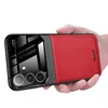 Galaxy S25 Hülle, TPU Anti-rutsch Leder Glas Len Hybrid Produktbild-Vorschau 1