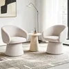 Duhome Poltrona da salotto beige, poltrona girevole in Anteprima dell’immagine prodotto 10
