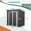 Geräteschuppen Gerätehaus Metall Gartenhaus Lagerschuppen Produktbild-Vorschau 2