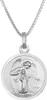 trendor 41472 Halskette mit Schutzengel-Anhänger Ø 18 mm 925 Silber 1 Voir les images du produit